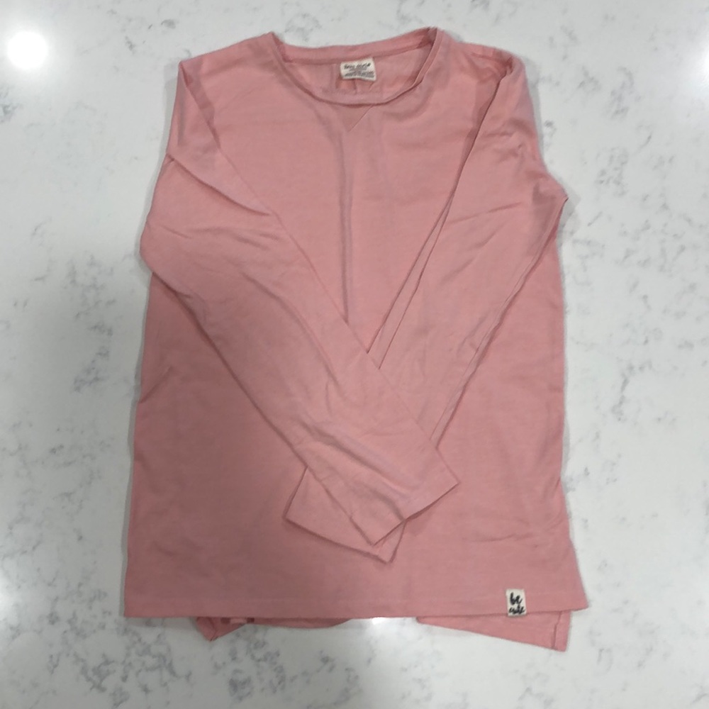 Pink long sleeve sleeved t-shirt